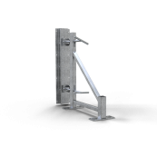 Shuttering support inclinable | with squared timber